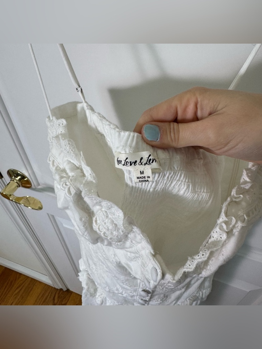 For Love And Lemons Marlow Mini Dress M Bridal Bachelorette - Picture 6 of 8